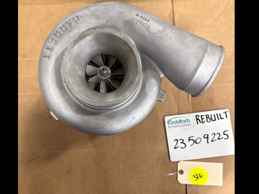 23509225 (465953-0004) Rebuilt Garrett TV7401 Turbocharger fits Detroit Engine