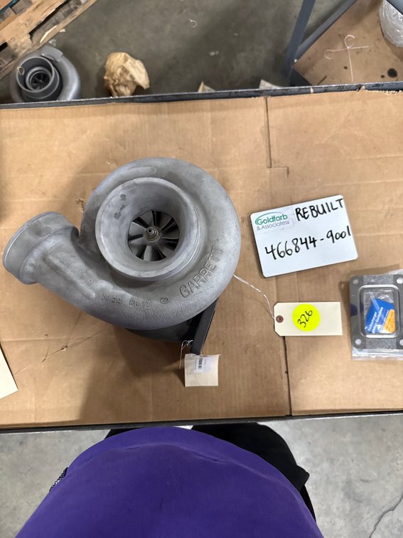 466844-9001 (23503261) Rebuilt Garrett TA7502 Turbocharger fits Detroit 6V92TAB Engine