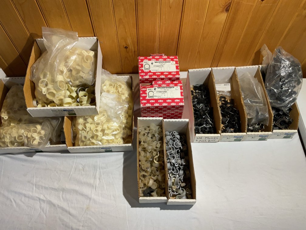Plastic clamps and straps