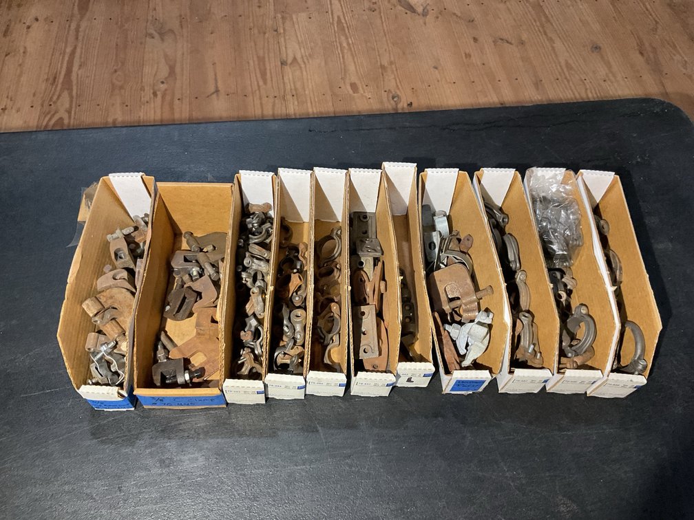 Miscellaneous cast-iron hangers