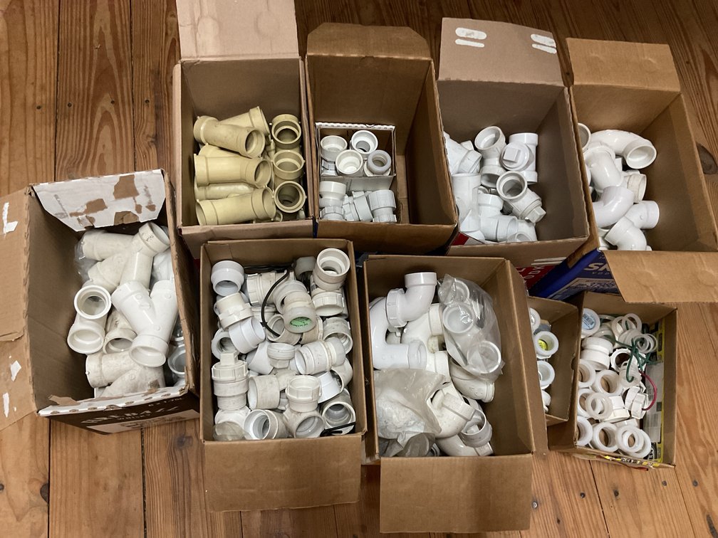 1 1/2” PVC fittings