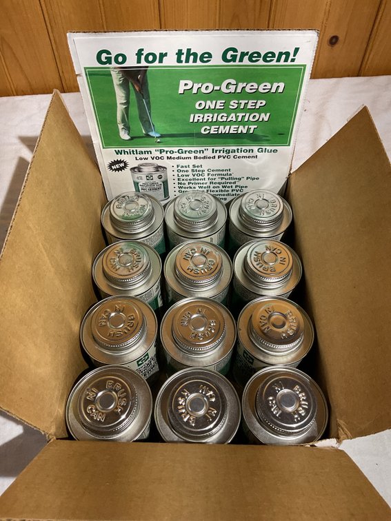 Full case cement, 12 cans