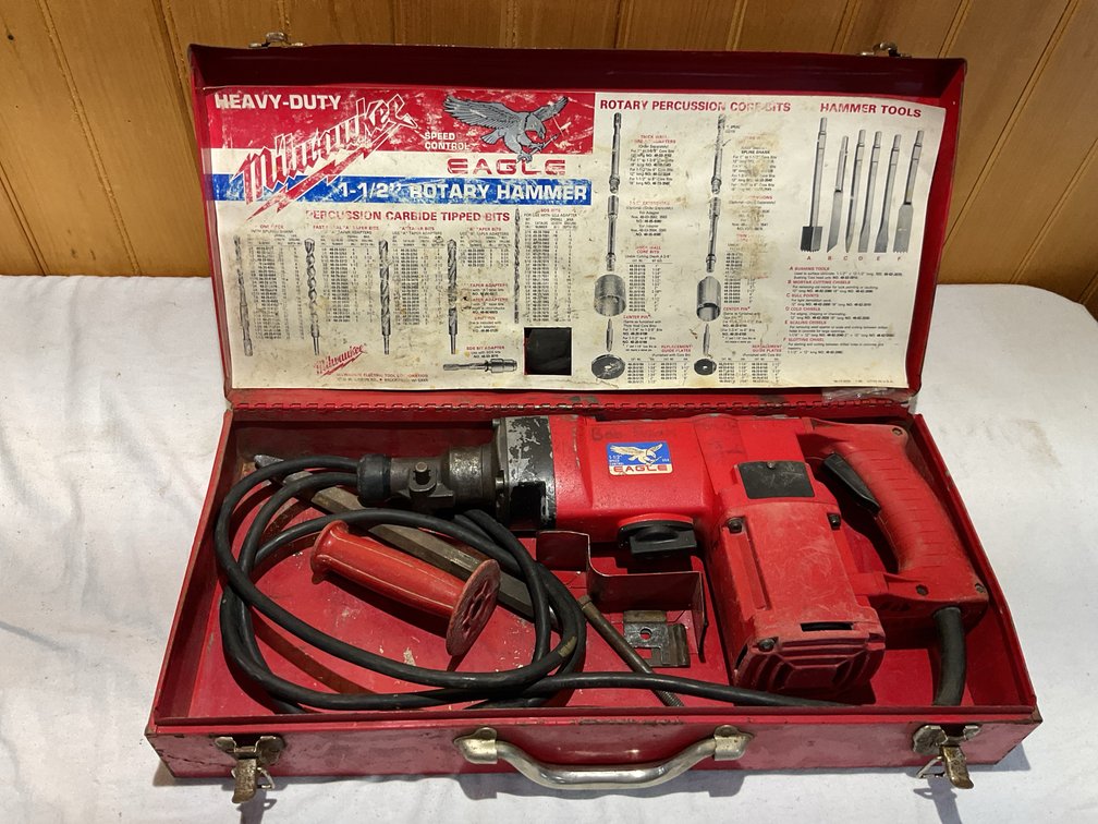 Heavy duty Milwaukee 1 1/2” rotary hammer drill