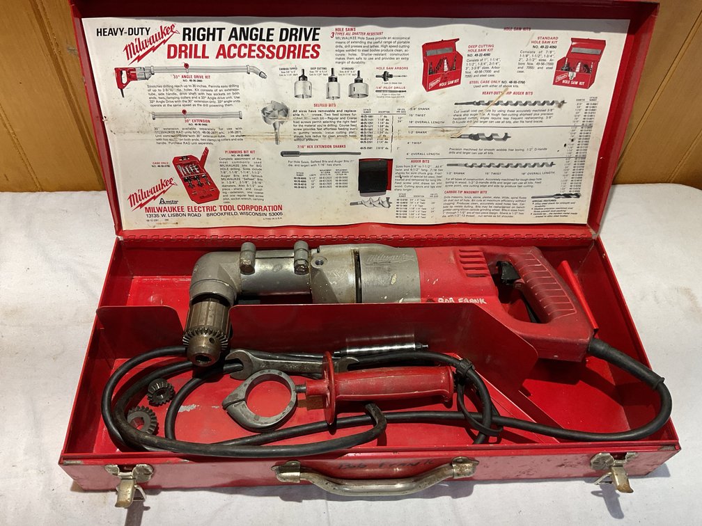 Milwaukee heavy duty right angle drill
