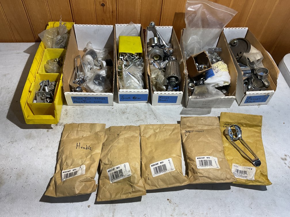 Faucet knobs, handles and parts