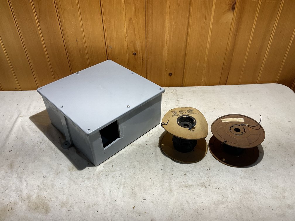 12” x 12” x 6” electrical box and wire