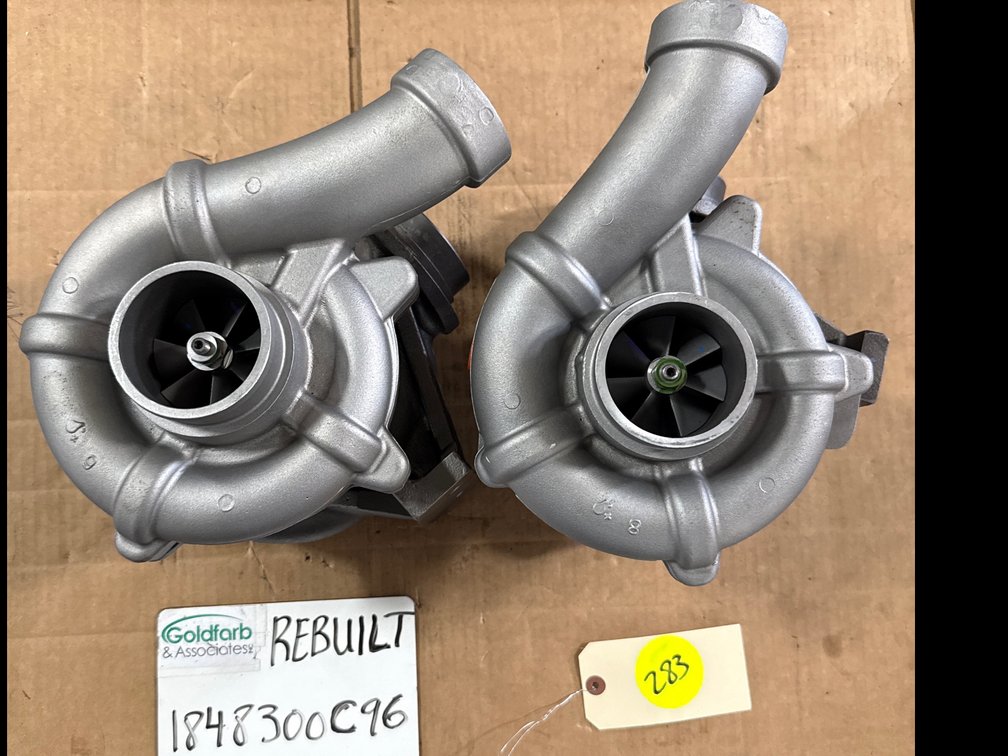 (2 x Bid) 1848300C96 (2T-221) Rebuilt Ford 6.4L Low Pressure Turbocharger fits 2008-2010 Year Engine