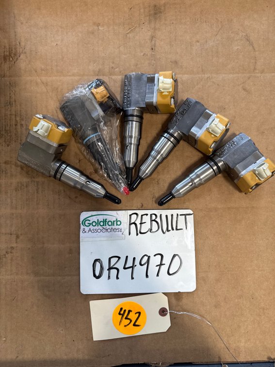 (5 x Bid) 0R4970 (116-7150) Rebuilt CAT Side Mount HEUI Fuel Injector Fits Caterpillar 3126 Diesel Engine