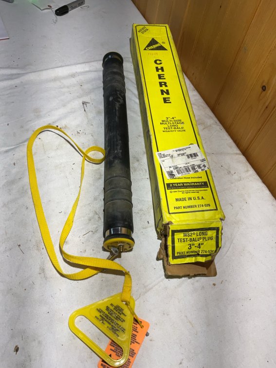 3”-4” test-ball plug