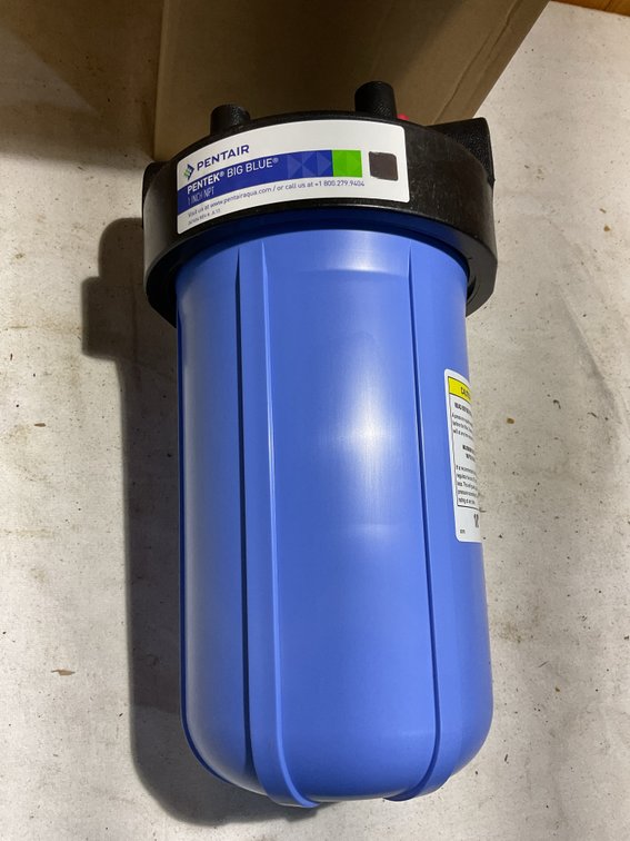 (2 x bid) 4.5” x 10 big blue filter housing