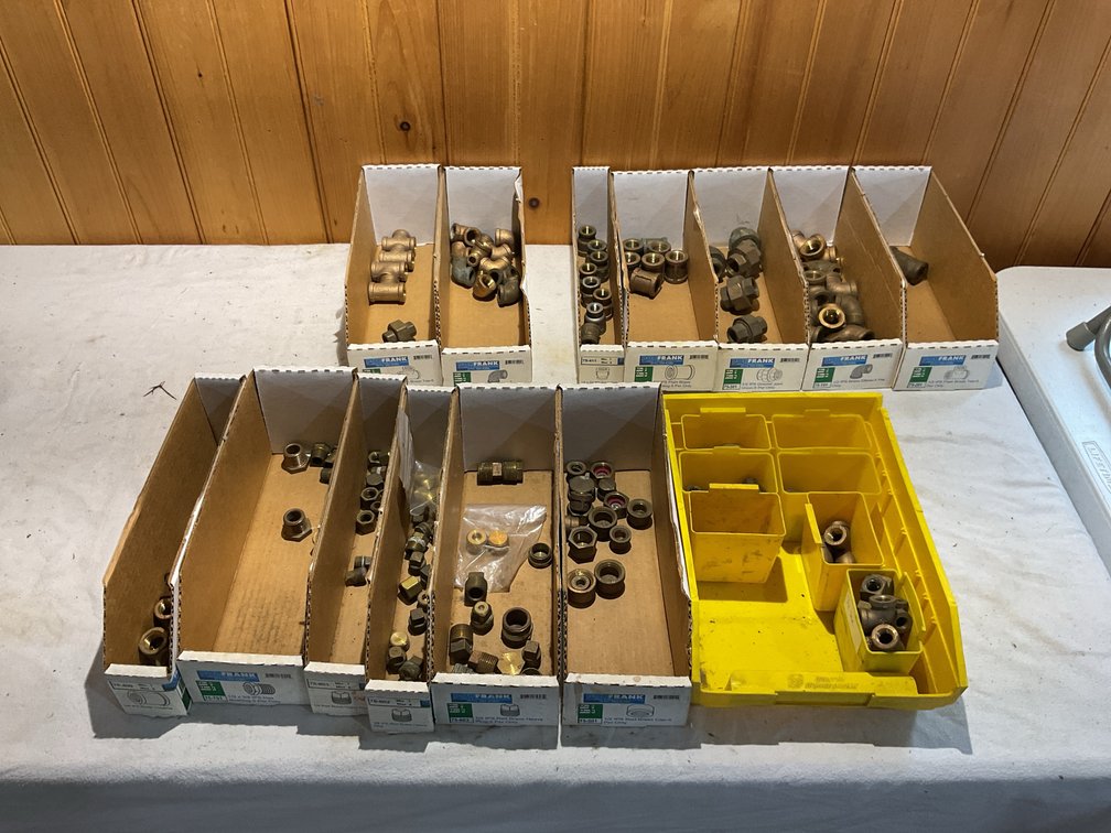 1/2” and smaller brass fittings