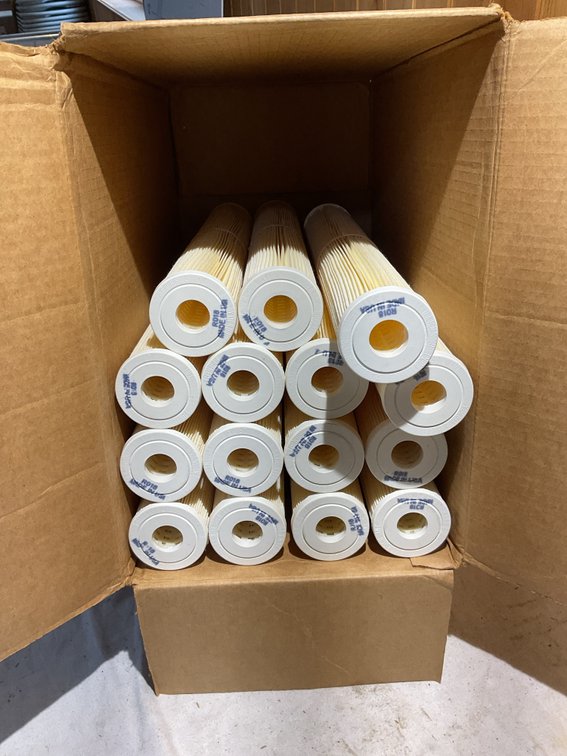 15 pcs 2.5” x 20” filters, 5 micron