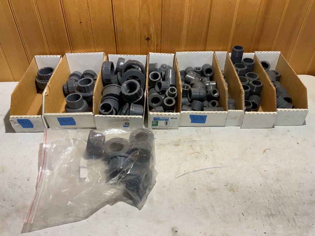 Schedule 80 PVC fittings