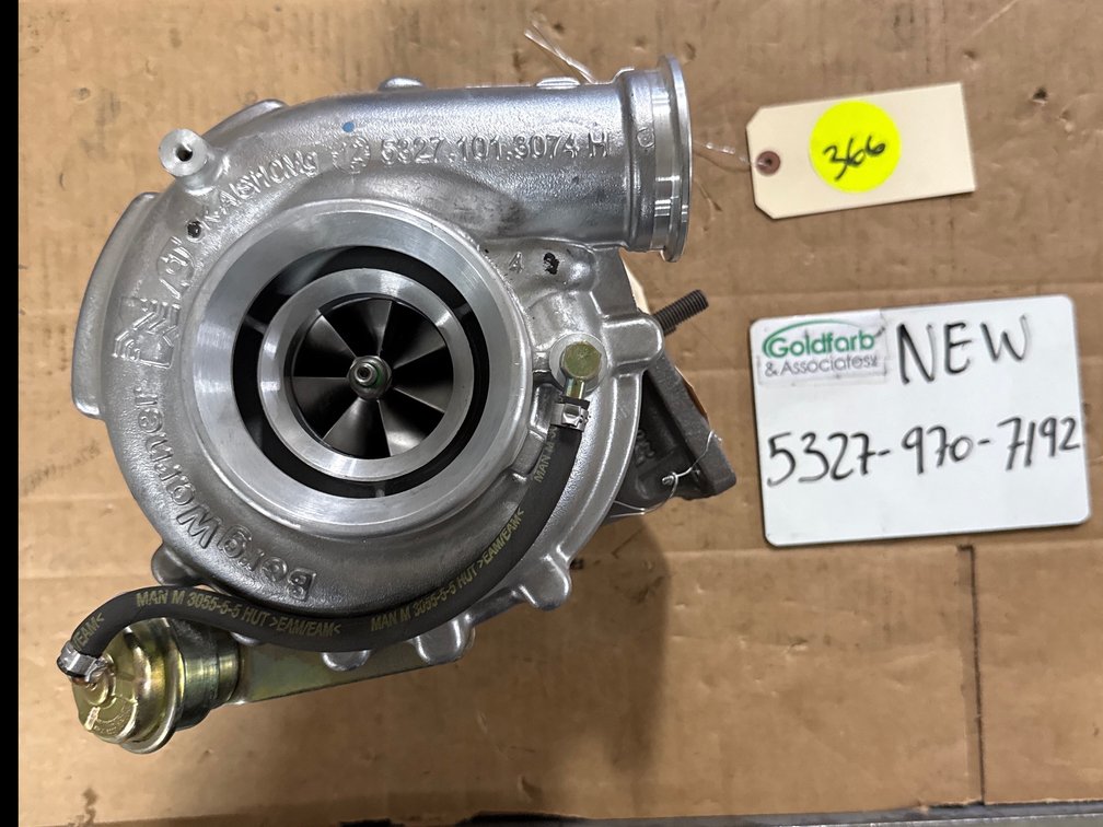 5327-970-7192 (9060969099) New Borg Warner K27 Turbocharger fits Mercedes OM906LA-E4 Engine