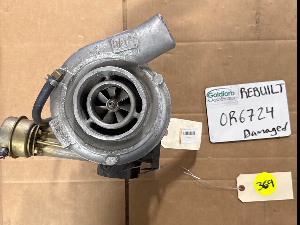 0R6724 (166811) Rebuilt Damaged Schwitzer S2EGL099 Turbocharger Fits Caterpillar 3116 / 3126 Diesel Engine
