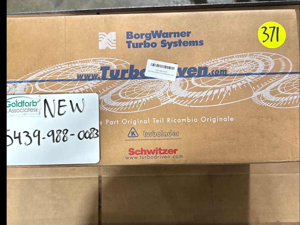 5439-988-0083 (54399880083 ,038-253-056H) New Borg Warner BV39 Turbocharger fits Volvo 1.9L TDI Engine