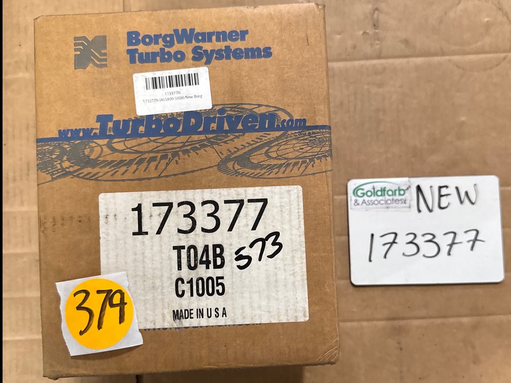 173377 (465800-5008) New Borg Warner T04B53 Turbocharger fits Diesel Engine