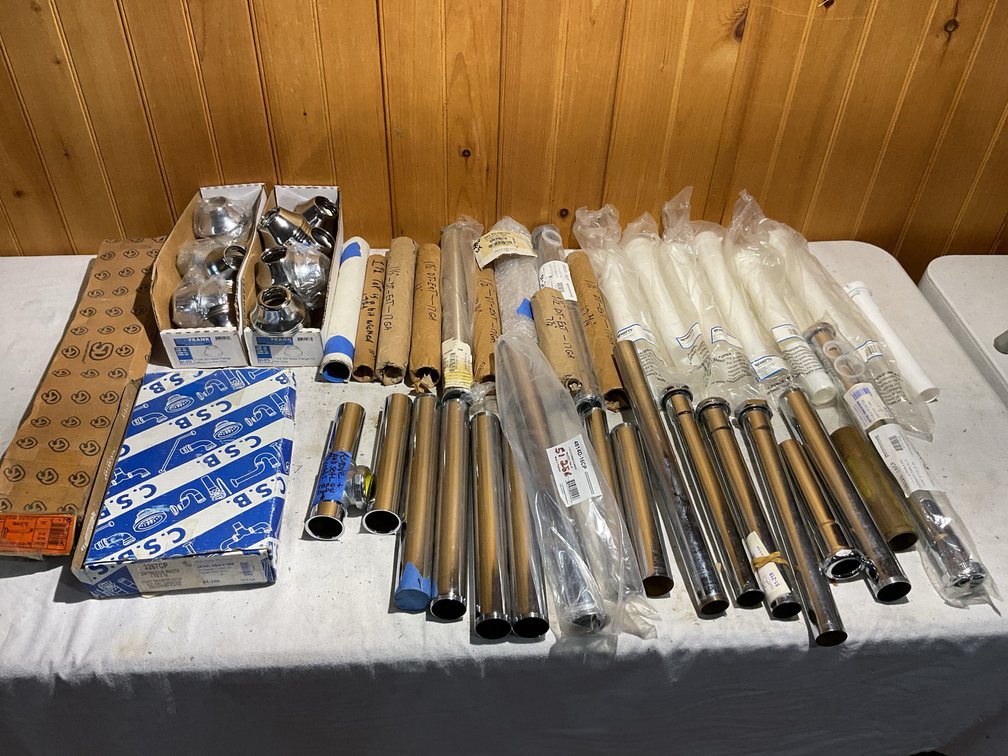Many drain pipe items