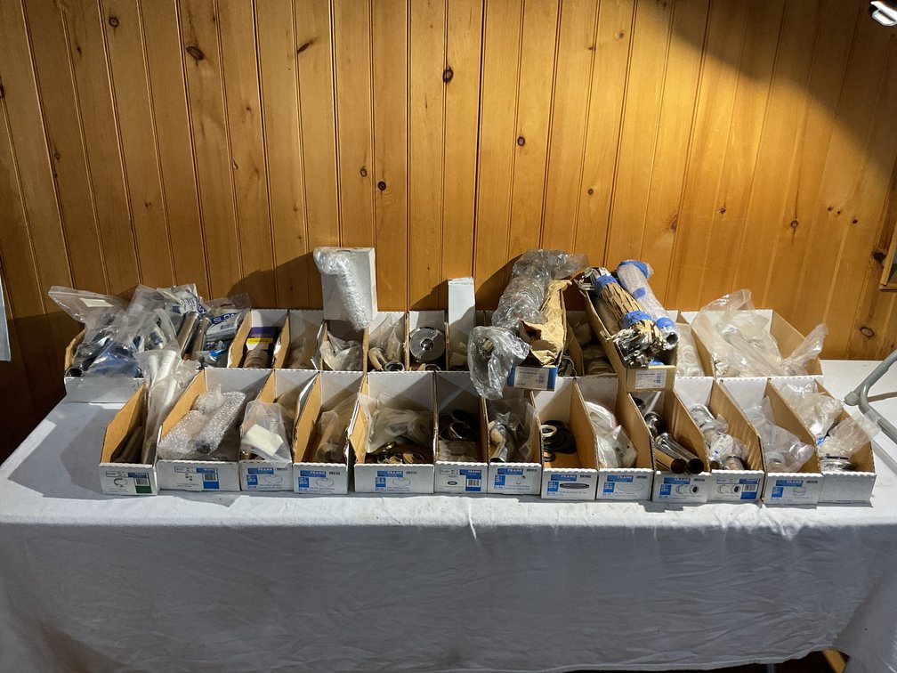 Large amount plumbing items