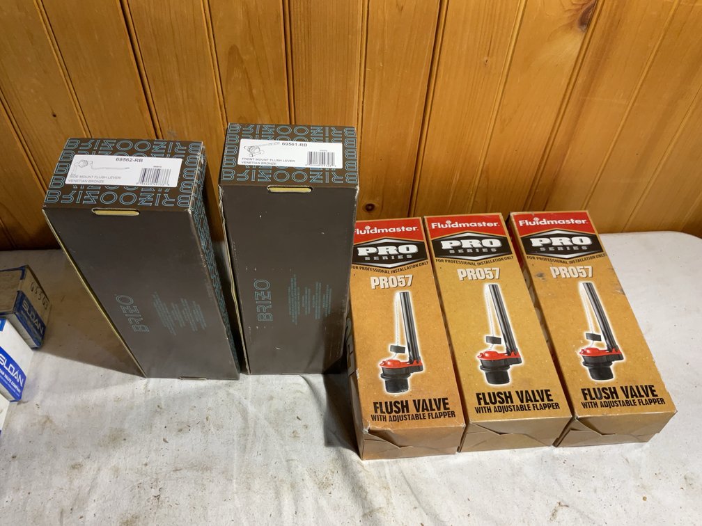 Flush valves and handles