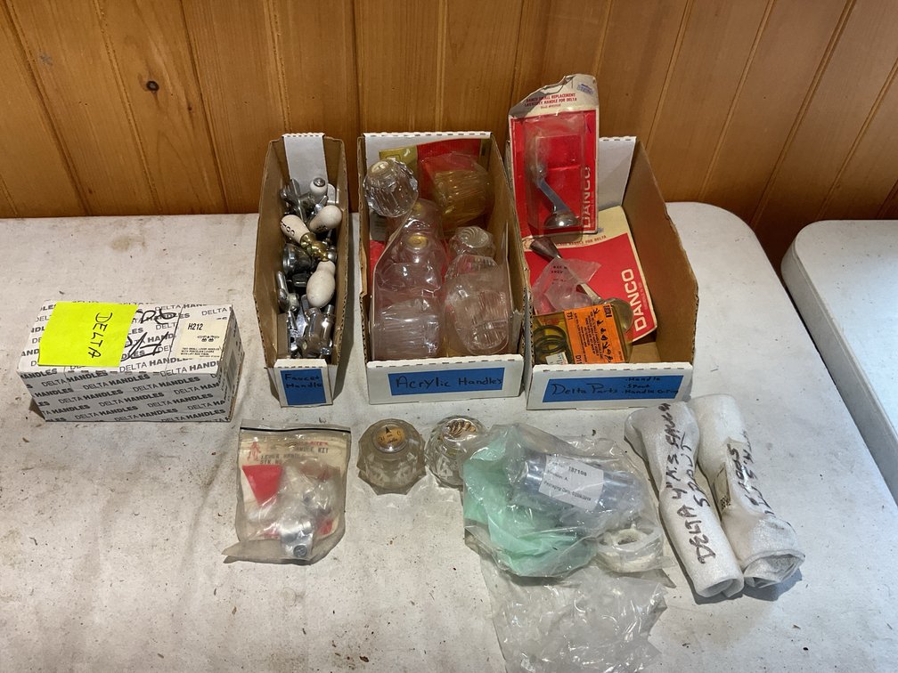 Faucet knobs, handles and parts