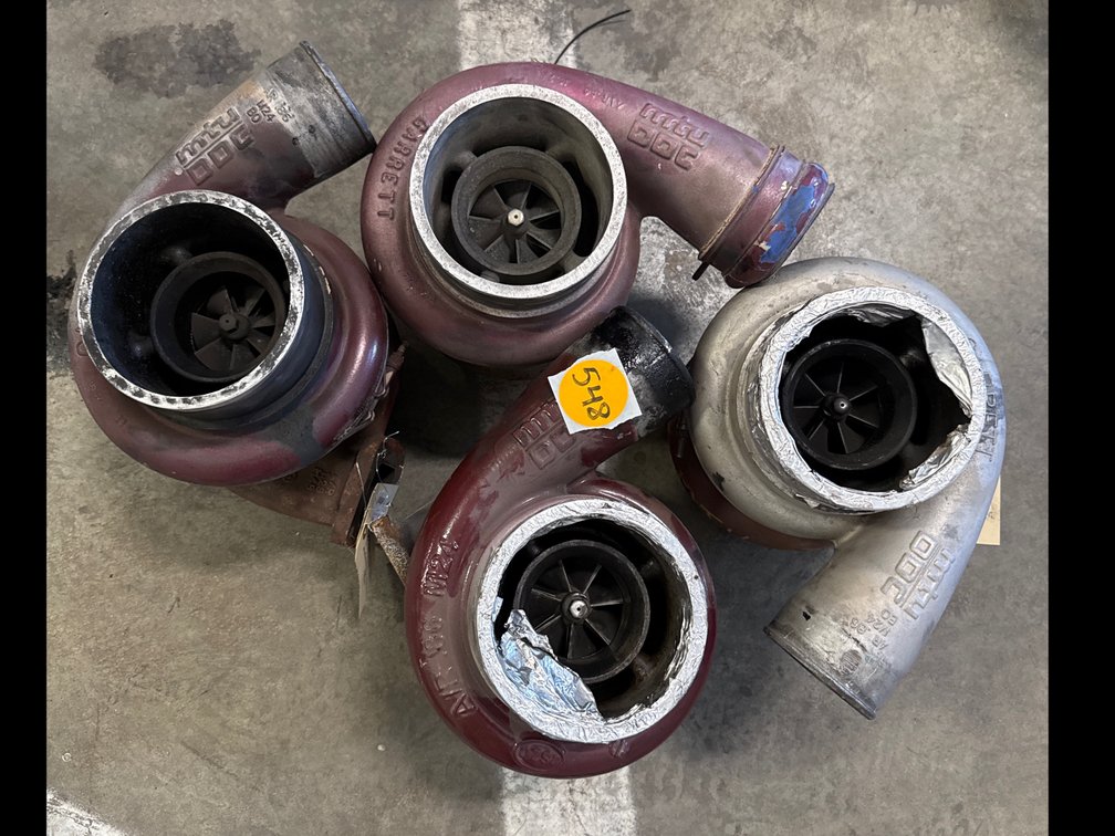 (4 x Bid) 725731-0009 725731-0009 (52610100023 ,X00009778 ) Core Garrett GTA5523B Turbocharger fits Detroit Diesel MTU Industrial Engine