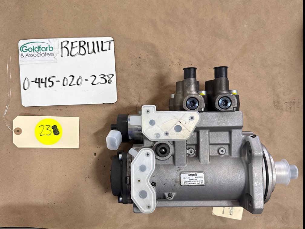 0-445-020-238 (0-445-020-237; 0-445-020-186; 0-986-437-508; A4720901050) Rebuilt Bosch Injection Pump Fits Mercedes DD15 CPN5 Diesel Engine