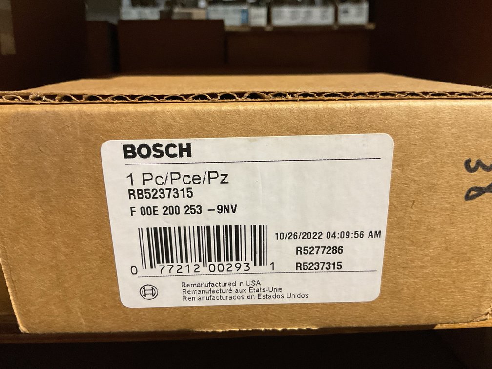 (4x bid) Bosch injector RB5237315 REMAN 60S 12.7 INJECTOR