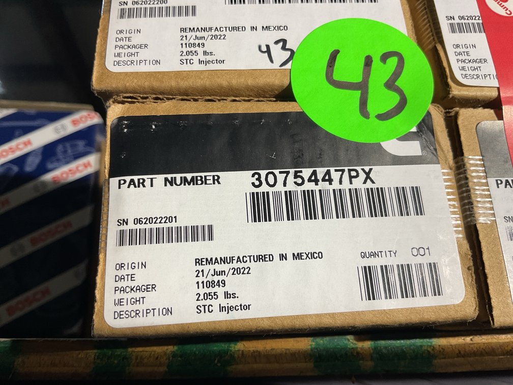 (4 x bid) Cummins injector 30705447PX STC INJECTOR