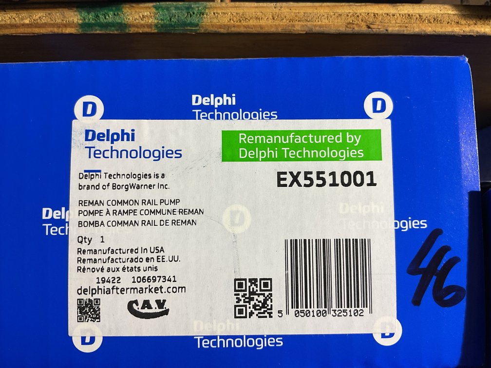(7 x bid) Delphi Reman Fuel Injection Pump, F2P , Paccar Mx13 12.9L
