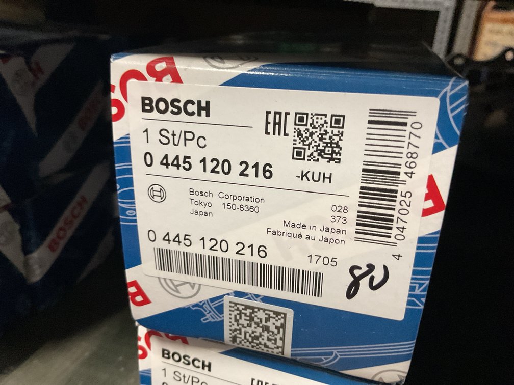 (2 x bid) Bosch Injector 0445120216 New Genuine Bosch For Isuzu 8-98087-985-1