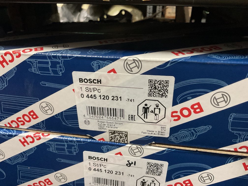 (4 x bid) New Bosch Fuel Injector, Cummins QSB 4.5L, 5.9L, 6.7L