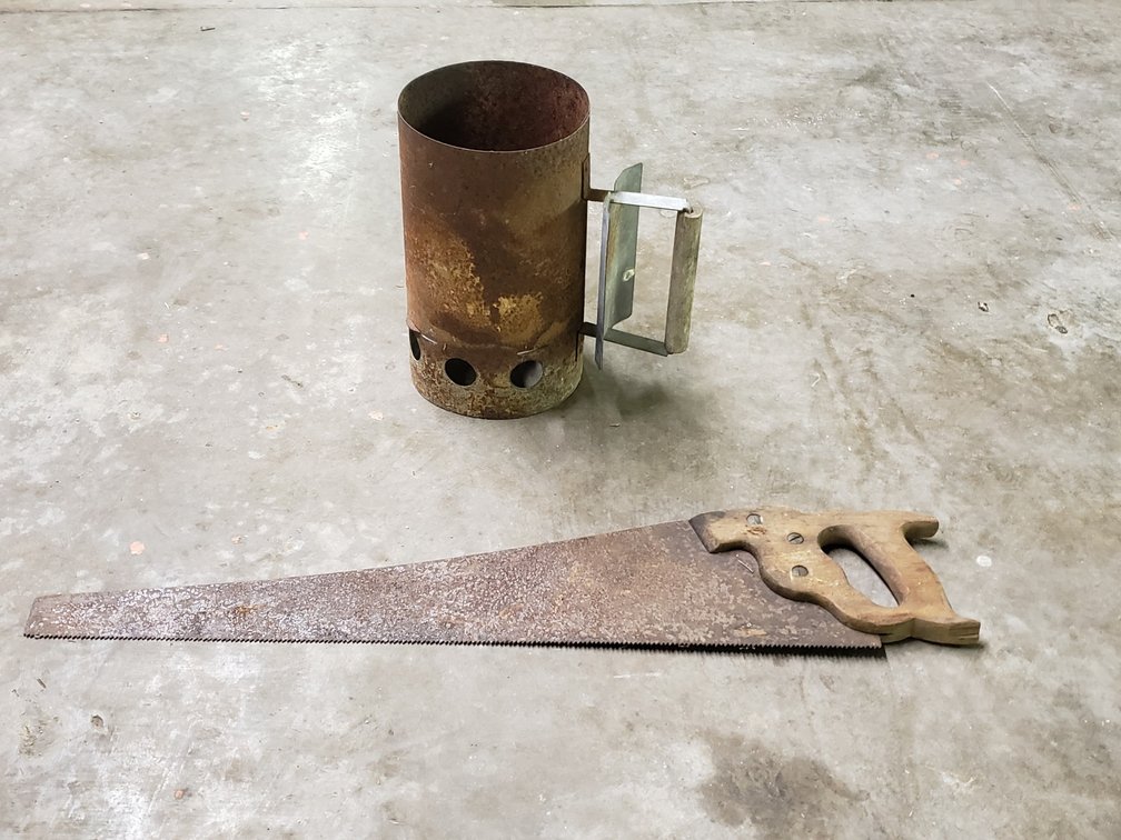 Hand Saw and Charcoal Starter