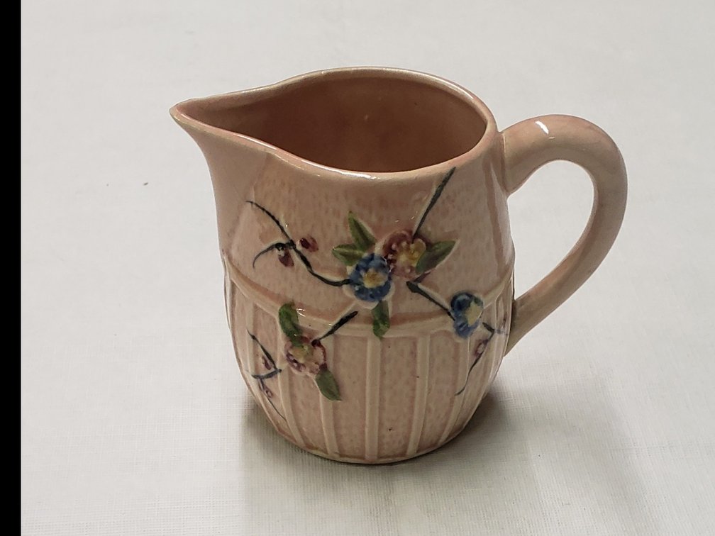 Small Pink Pitcher w/ Flowers 