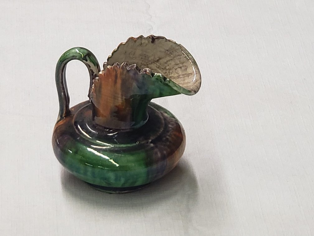 Small, Multi-Colored, Mexican Pitcher 