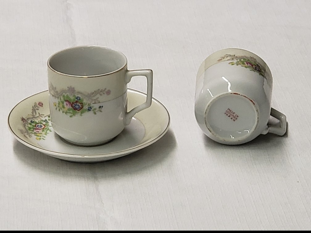 2 Cups and 1 Saucer, Made in Occupied Japan 