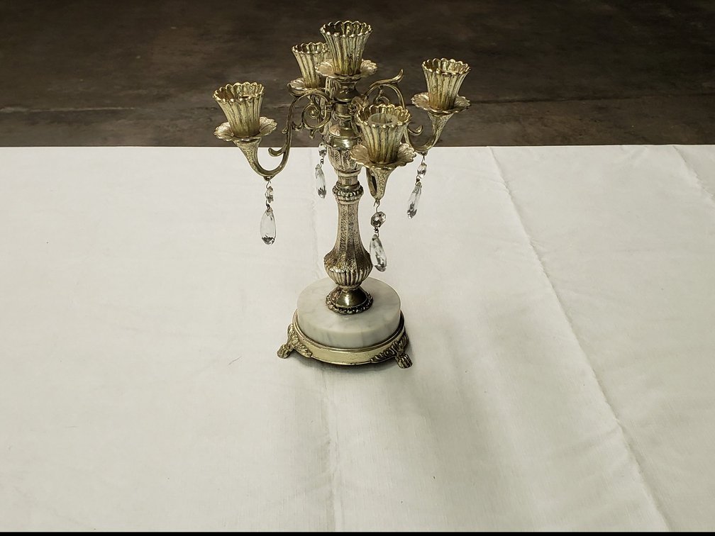 Marble Based Candleabra 