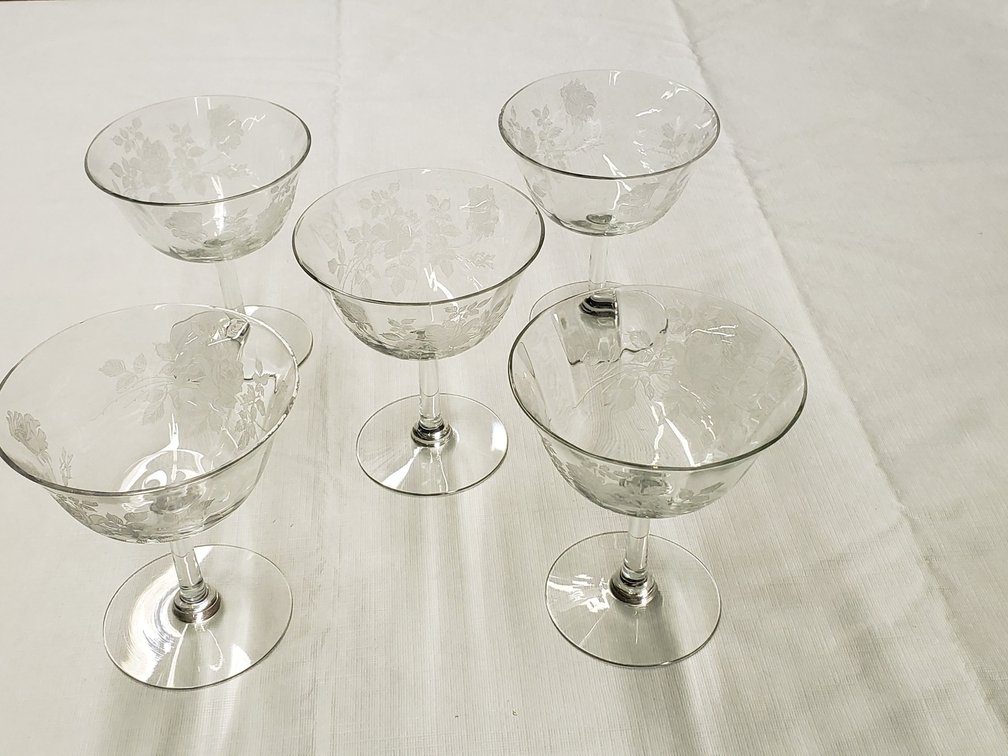 5 Footed Fruit Bowls 
