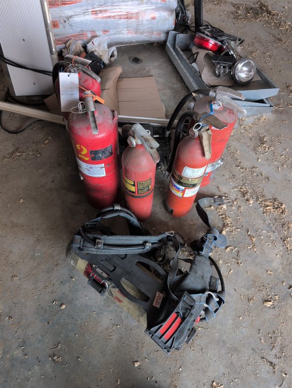 Fire Extinguishers, Airpacks, and Lights
