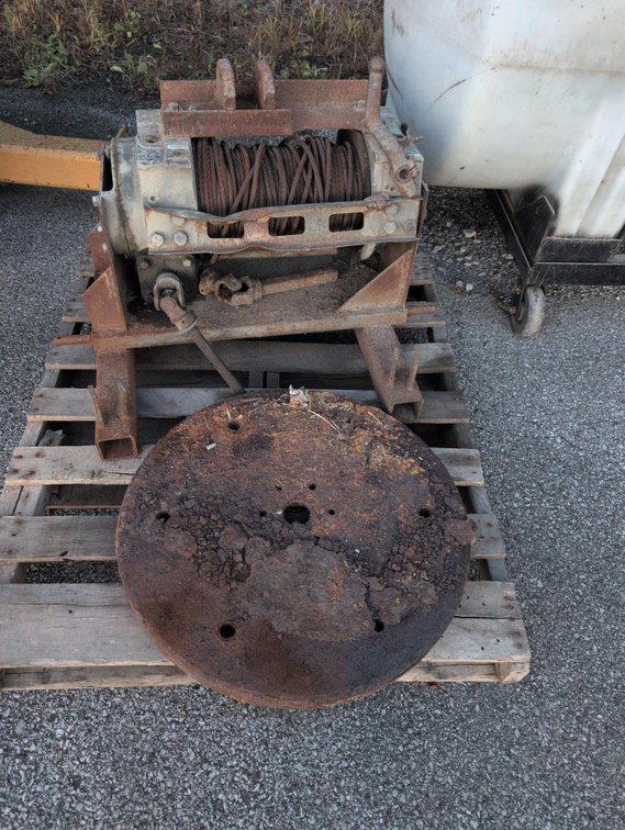 PTO Winch with Counter Weight