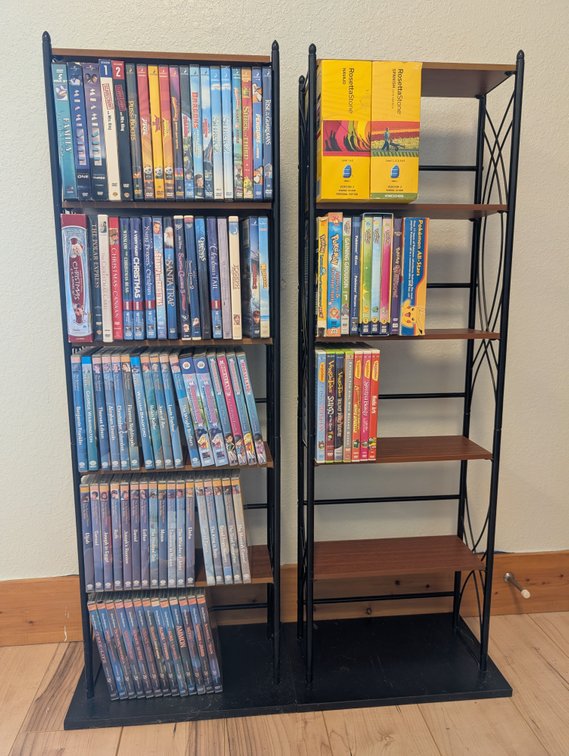 DVDs& 2 Stands