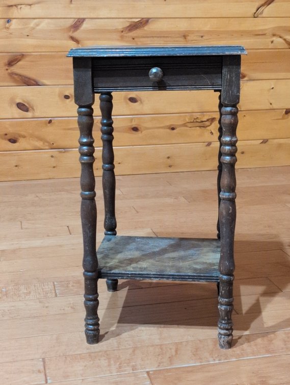 Antique Side Table With Drawer