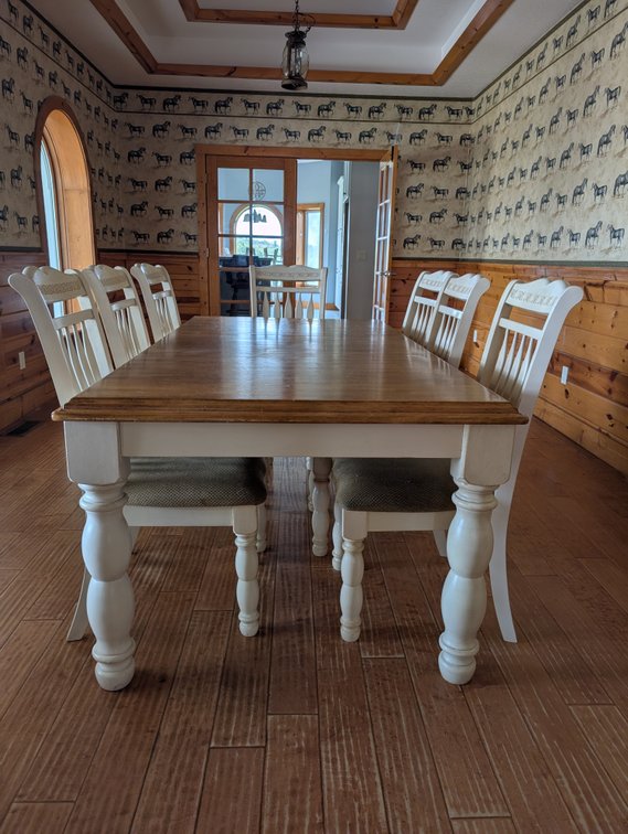 Dining Table Set with 7 Chairs