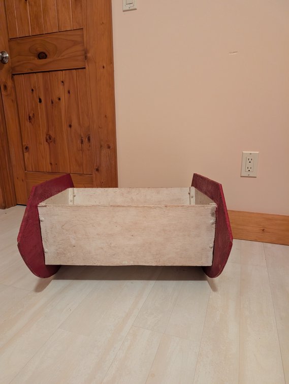 Vintage Wooden Doll Cradle