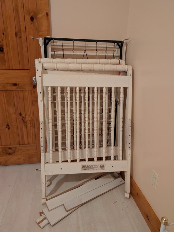 Disassembled Baby Crib