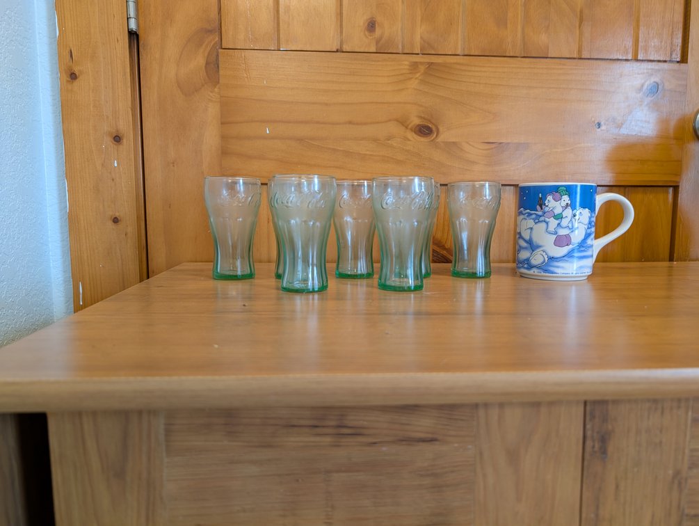 7 Coca-Cola Glasses & 1 Coca-Cola Mug