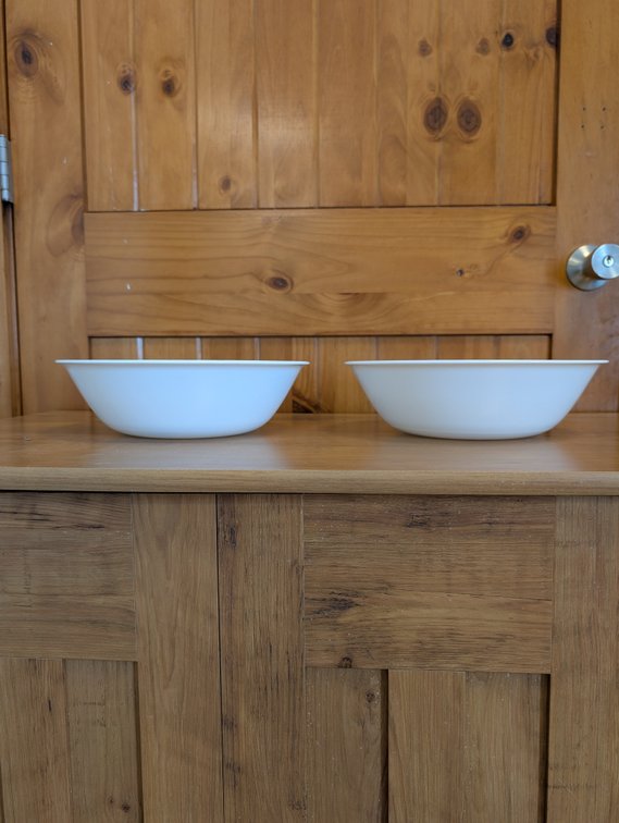 2 Corelle Serving Bowls