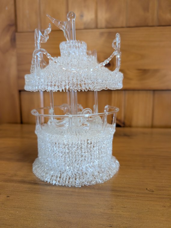 Blown Glass Carousel Figurine
