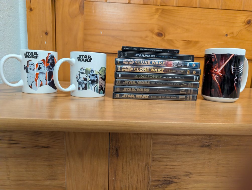 Star Wars DVDs & Coffee Mugs