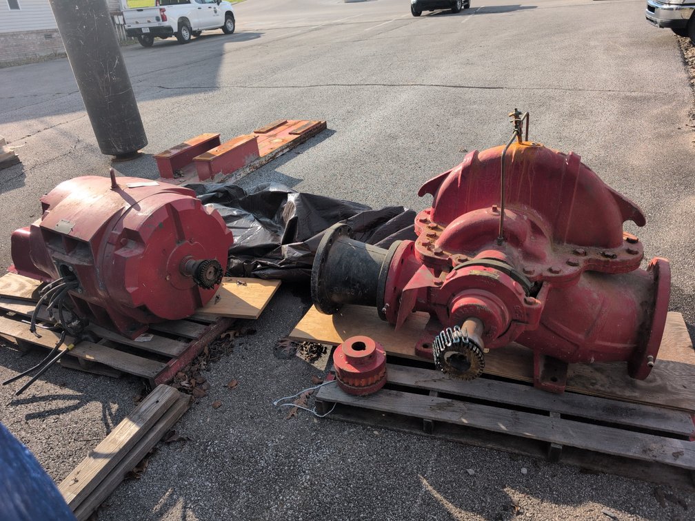 Patterson pump with 250 HP motor